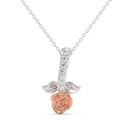 Rosebud Charm Pendant