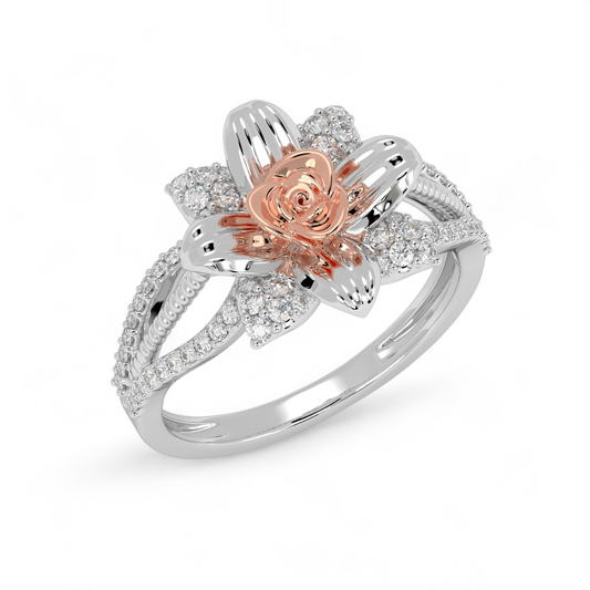 Petal Symphony Diamond Ring