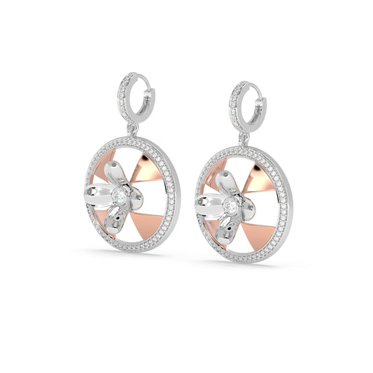 Floral Medallion Earrings