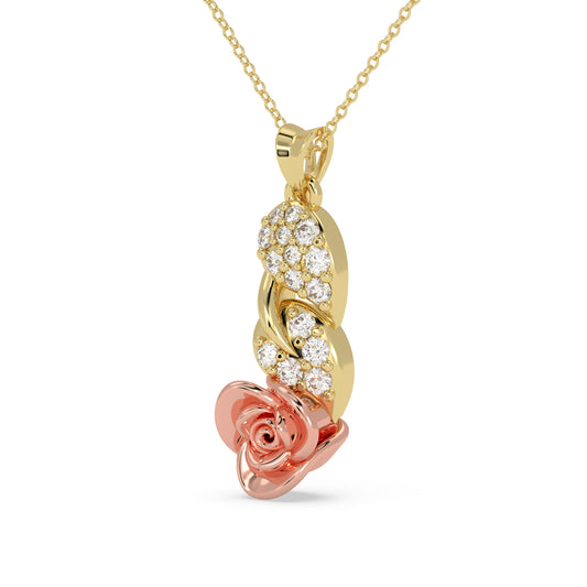 Rosé Twist Pendant
