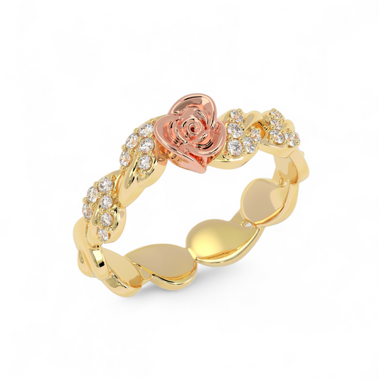 Rosé Bloom Diamond Ring