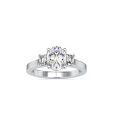 Luminous Trio Solitaire Ring