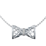 The Bow She Tied for Herself Diamond Pendant