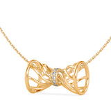 The Bow She Tied for Herself Diamond Pendant