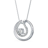 The Circle She Draws Around Herself Solitaire Diamond Pendant