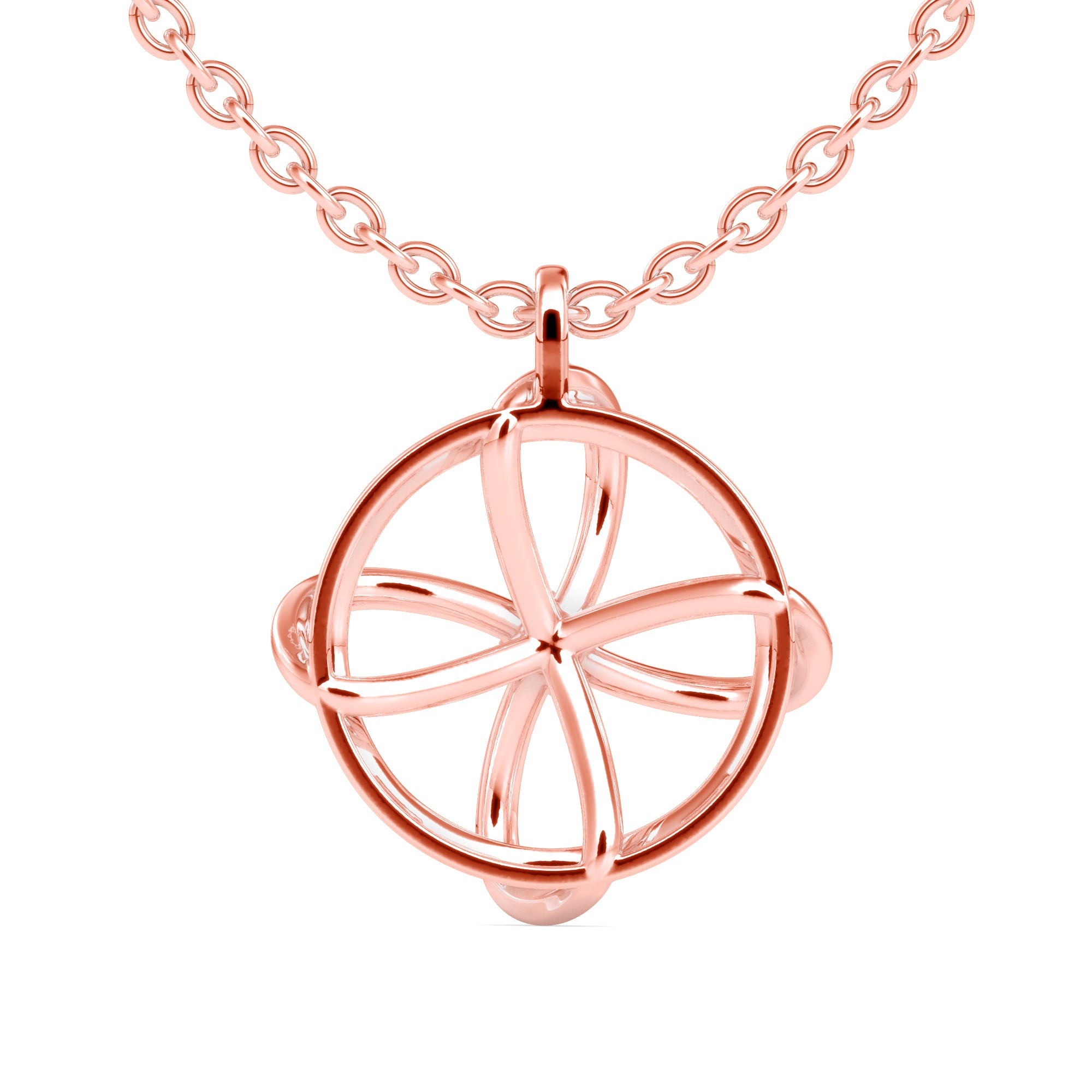 The Small Universe She Carries Solitaire Diamond Pendant