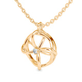 The Small Universe She Carries Solitaire Diamond Pendant