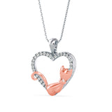 Heartfelt Kitty Pendant