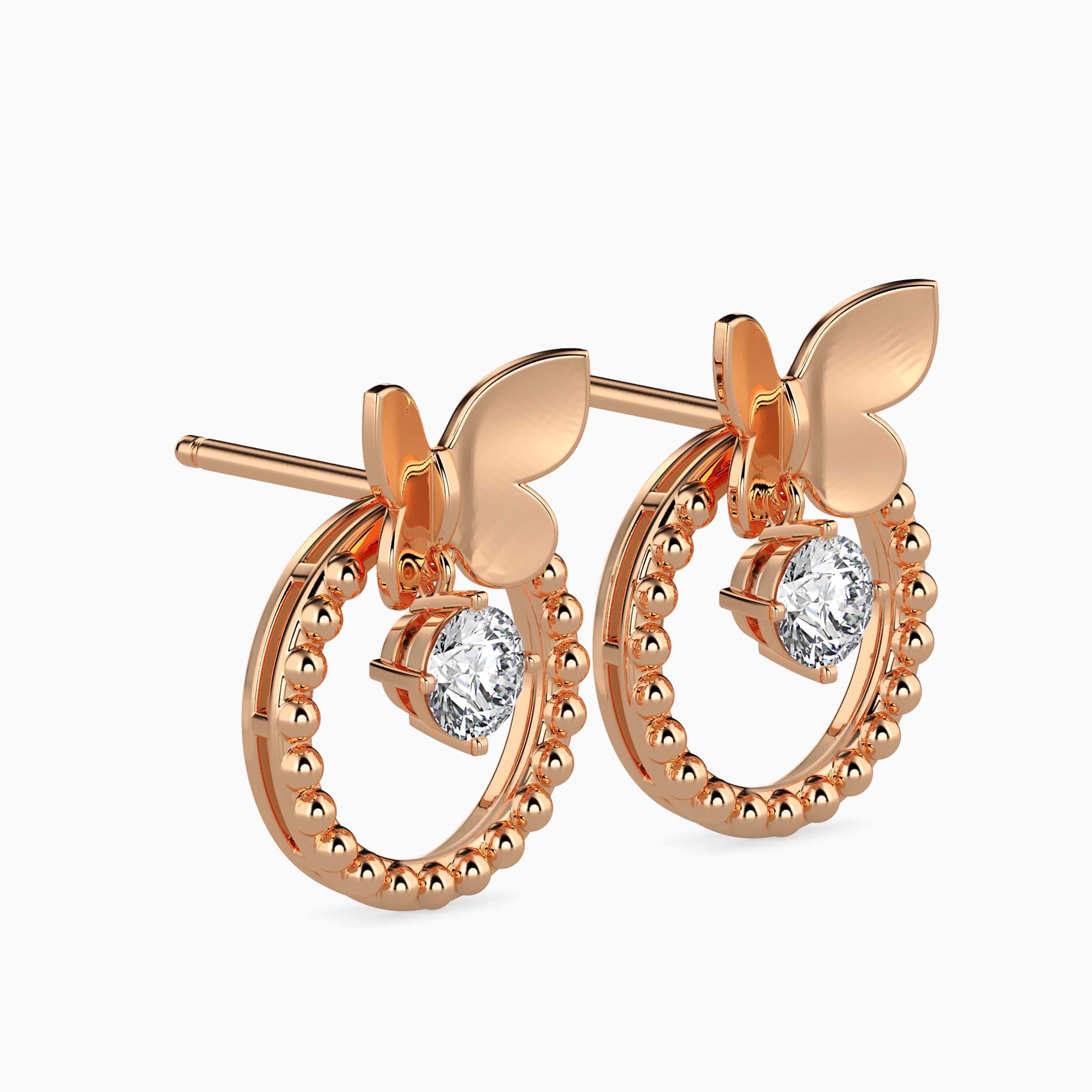 Fluttering Circle Earrings