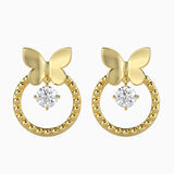 Fluttering Circle Earrings