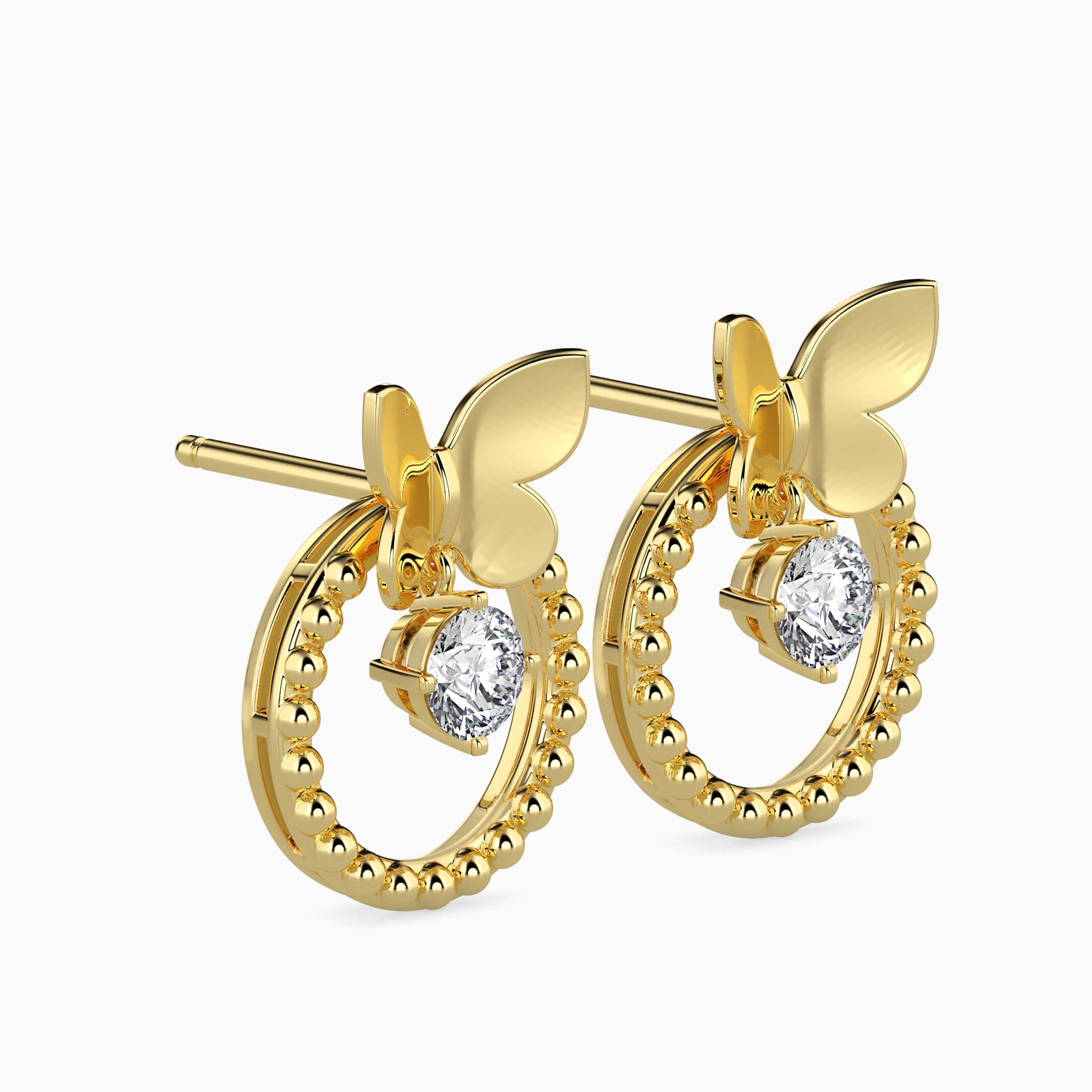 Fluttering Circle Earrings