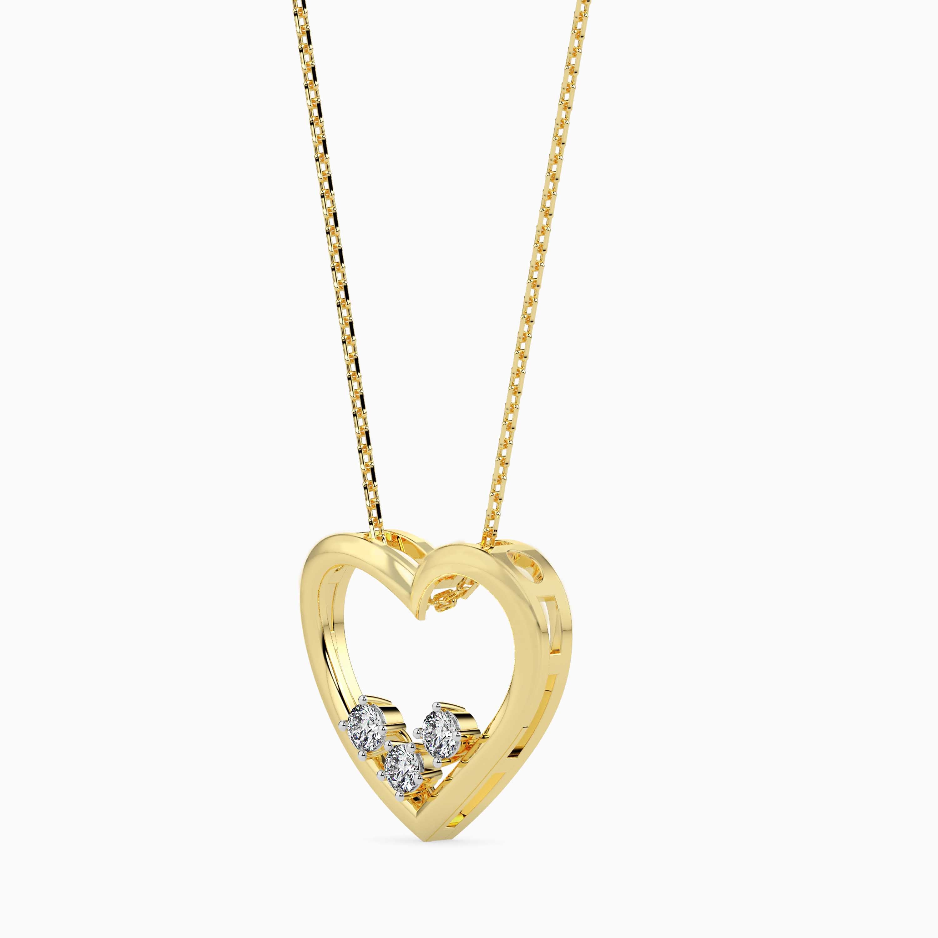 Three Little Words Diamond Pendant
