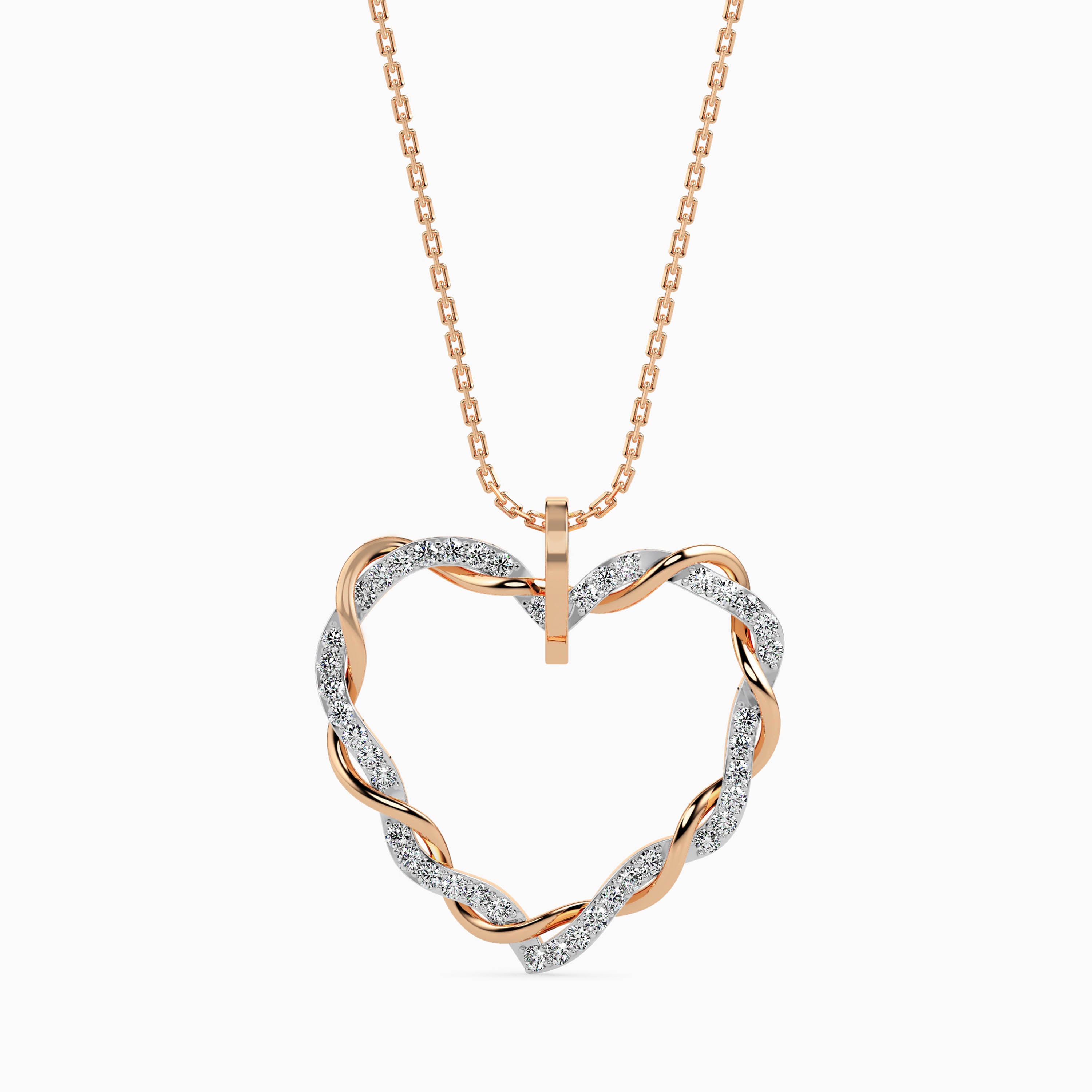 Woven Diamond Pendant