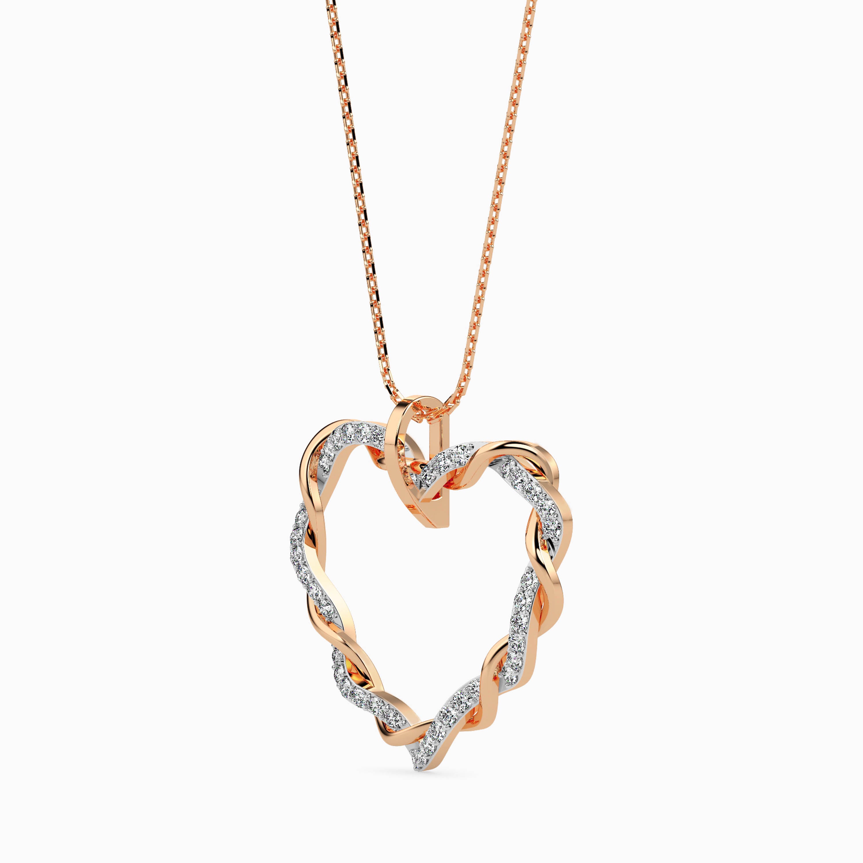 Woven Diamond Pendant