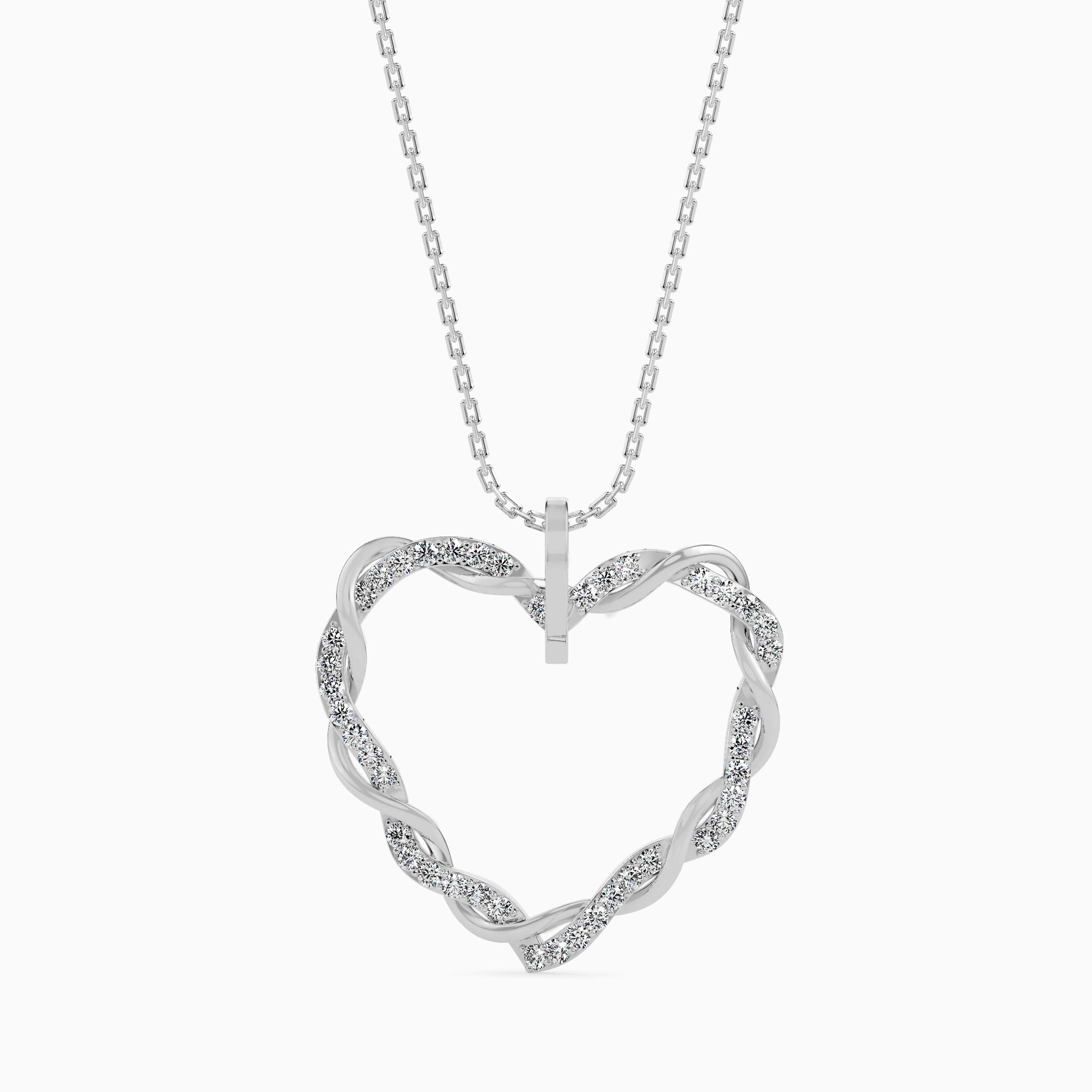 Woven Diamond Pendant