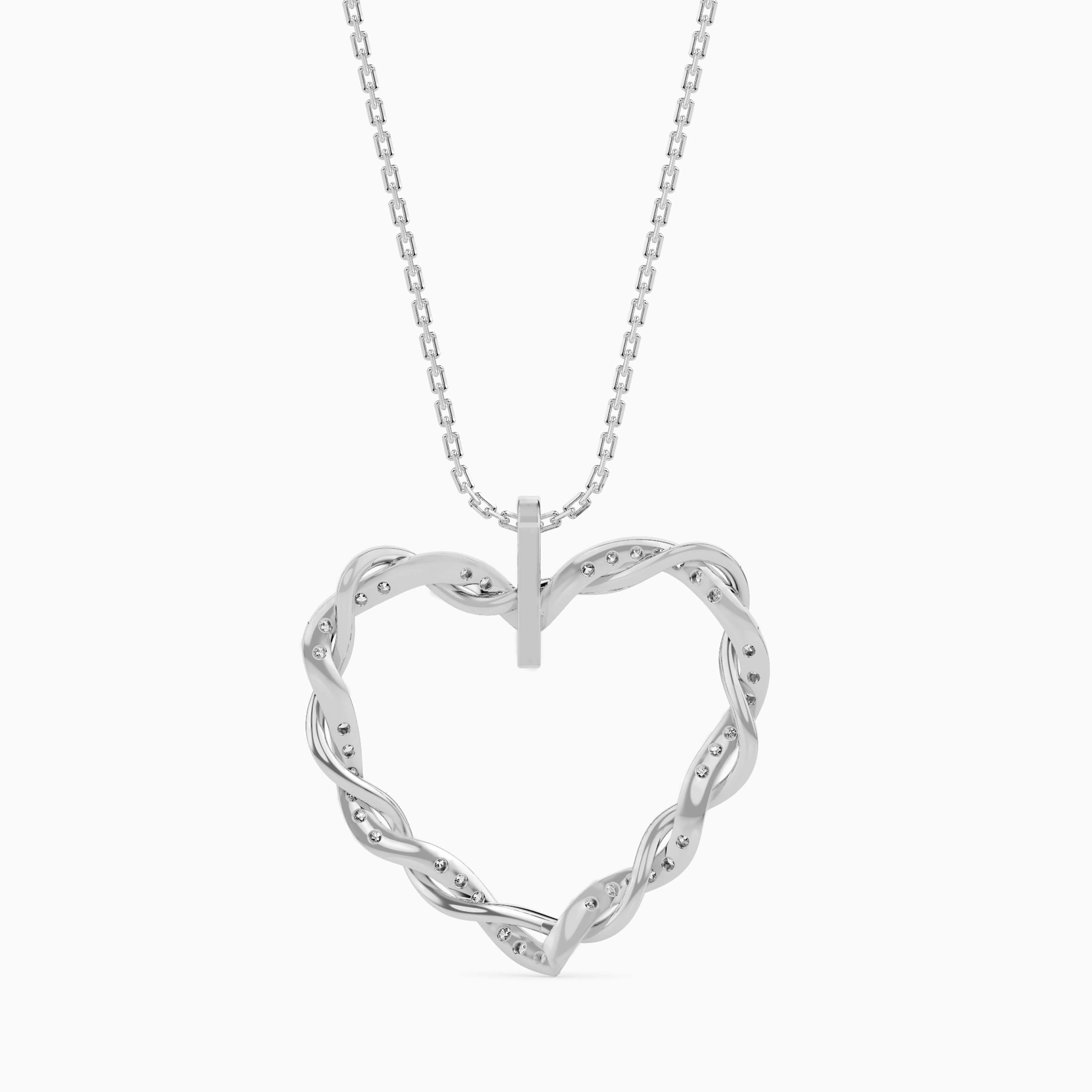 Woven Diamond Pendant