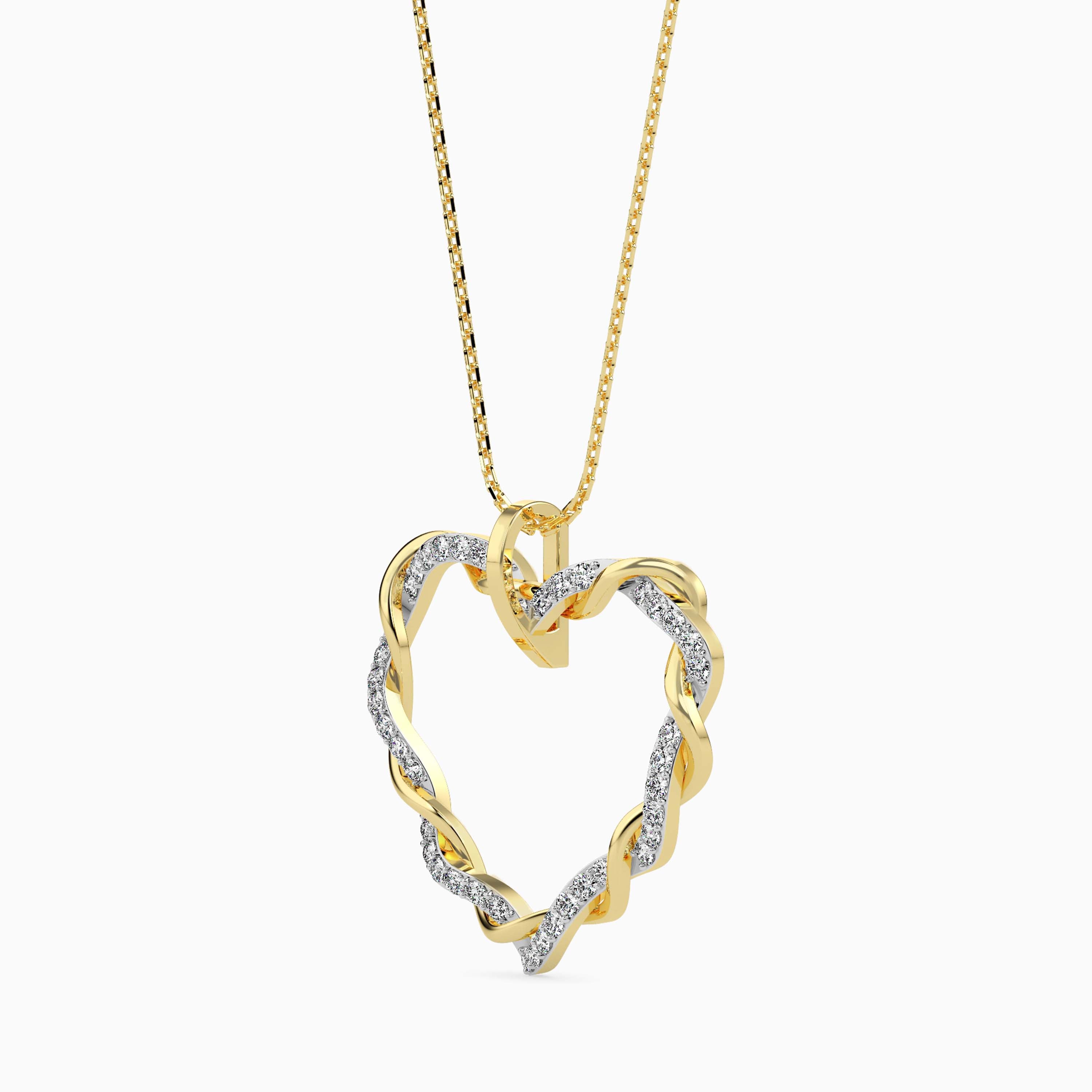 Woven Diamond Pendant