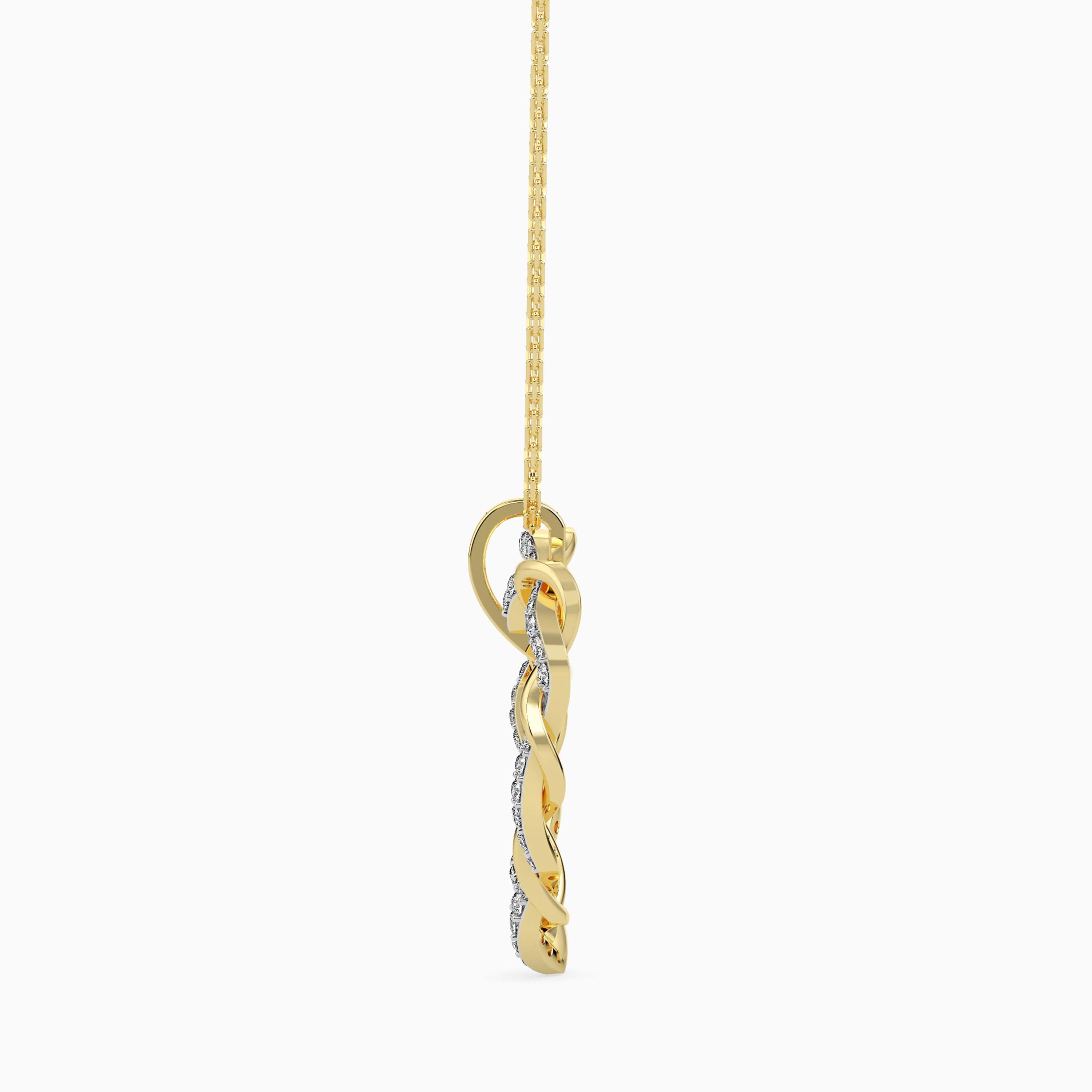 Woven Diamond Pendant