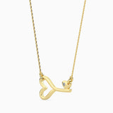 Heartfelt Key Diamond Necklace