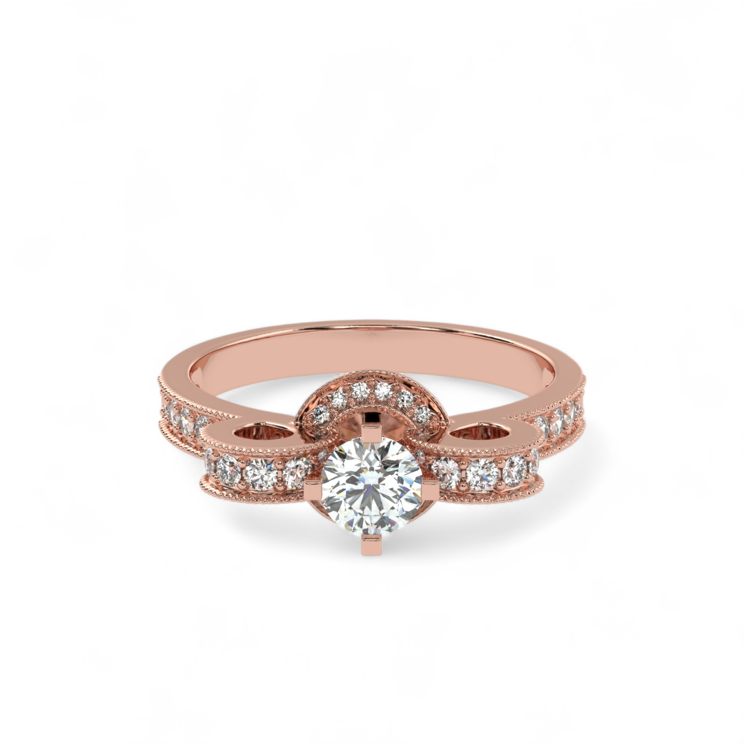 Bowtie Glow Solitaire Ring