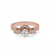 Bowtie Glow Solitaire Ring
