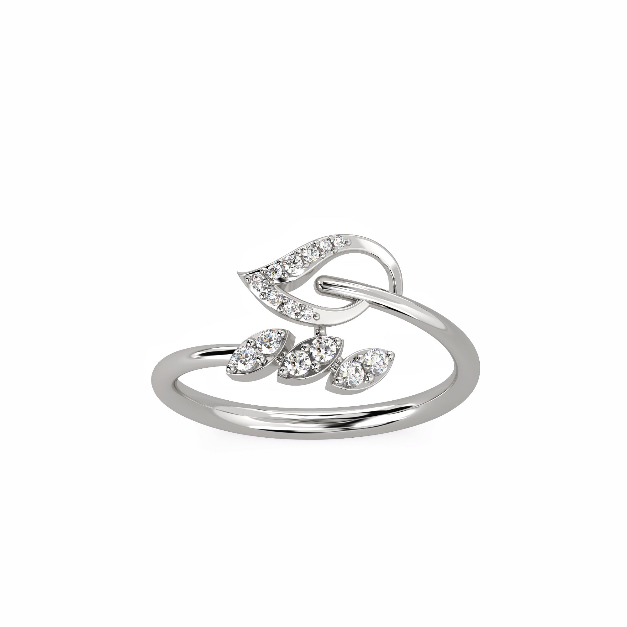 A Little Leaf of Joy Diamond Ring
