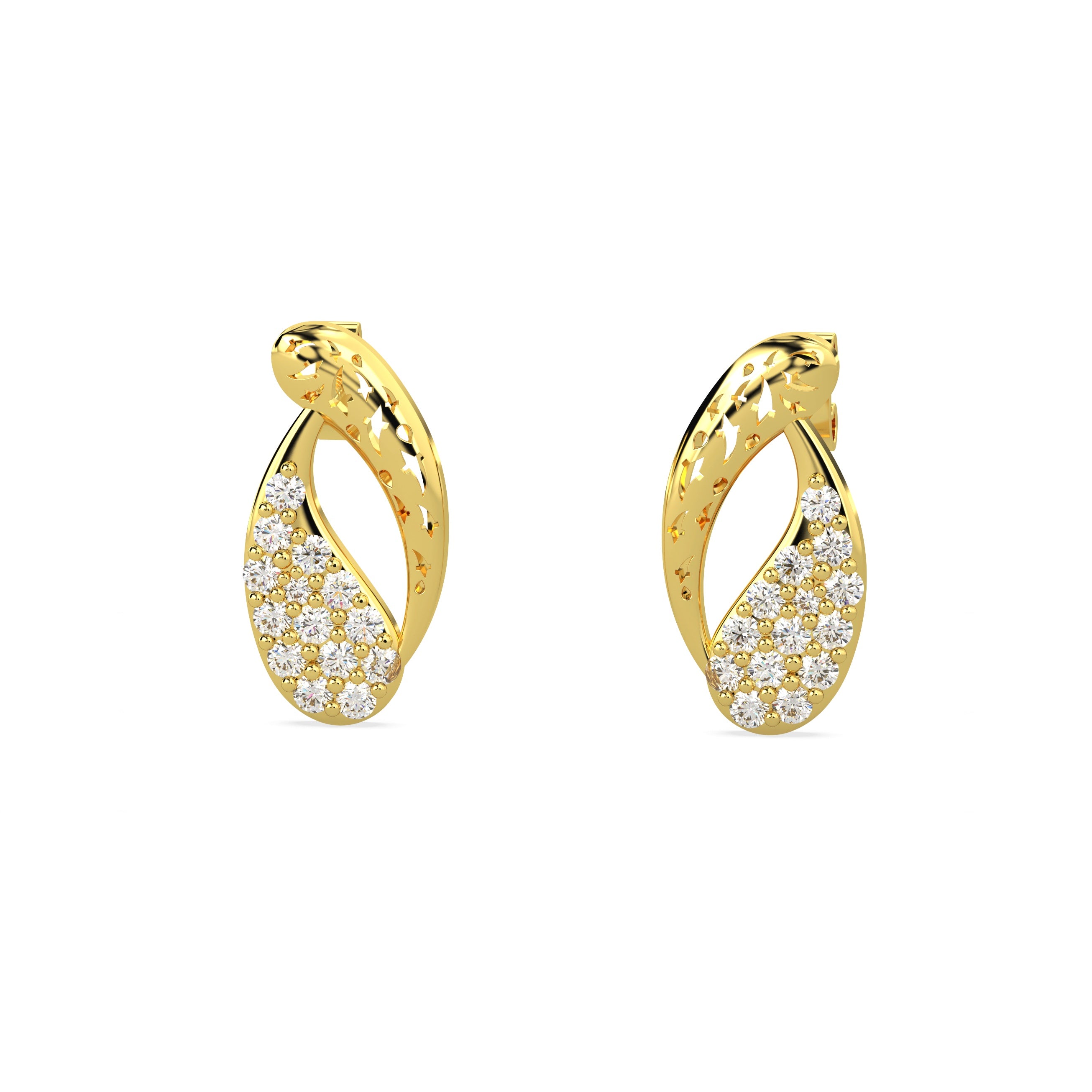 A Whisper of Spring Diamond Studs