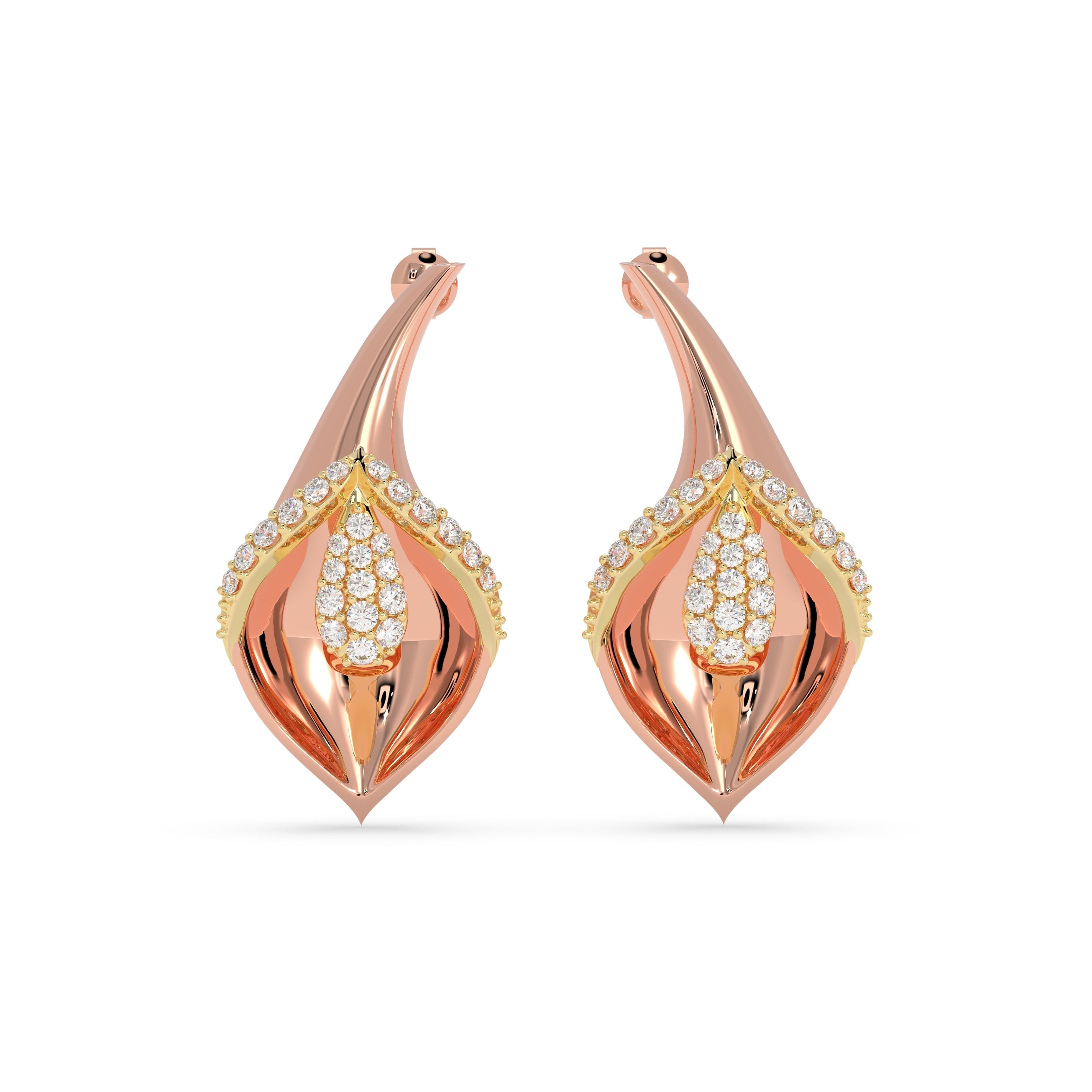 Blossoming Flame Earrings
