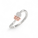 Dual tone in Rose & White Gold