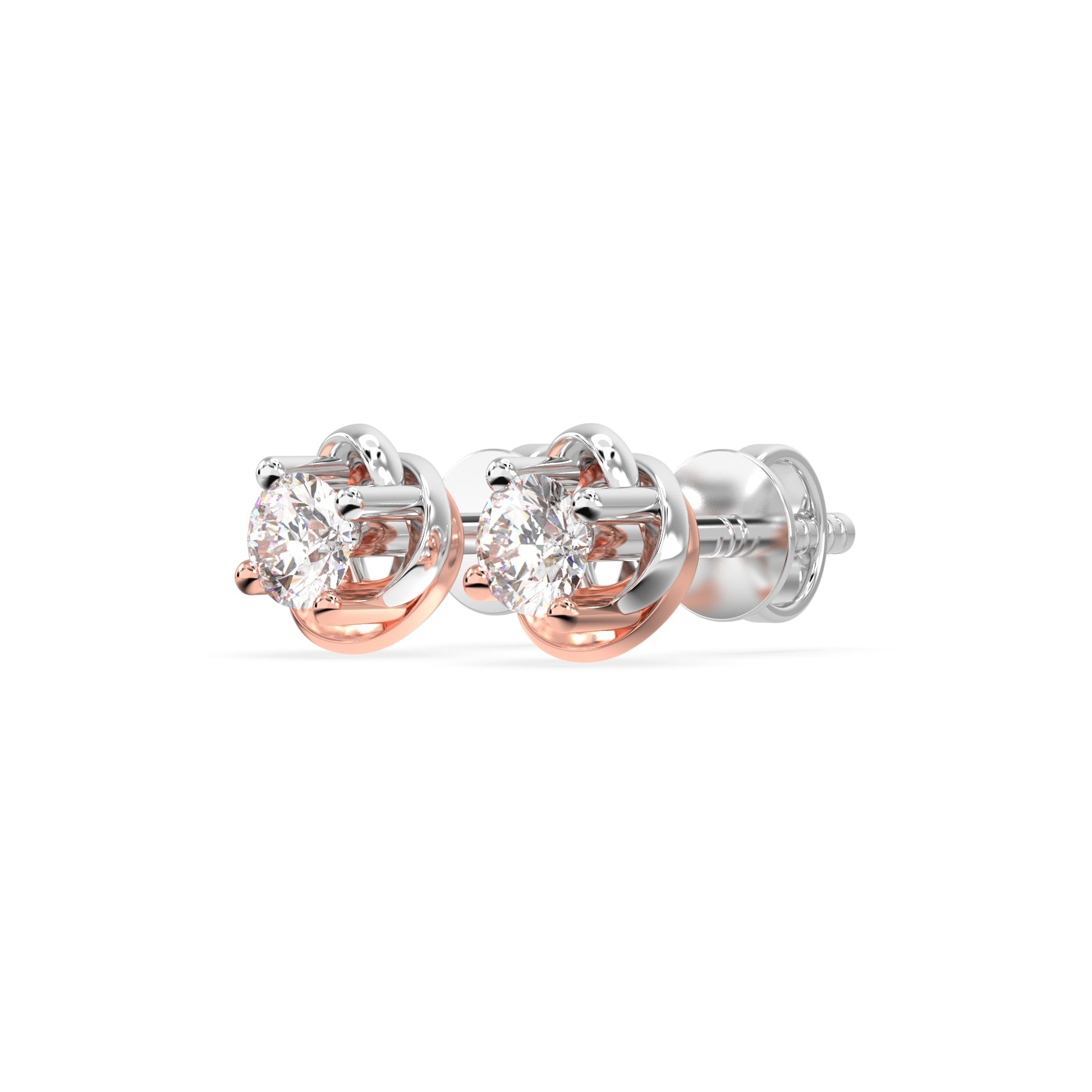 Solitaire Embrace Studs