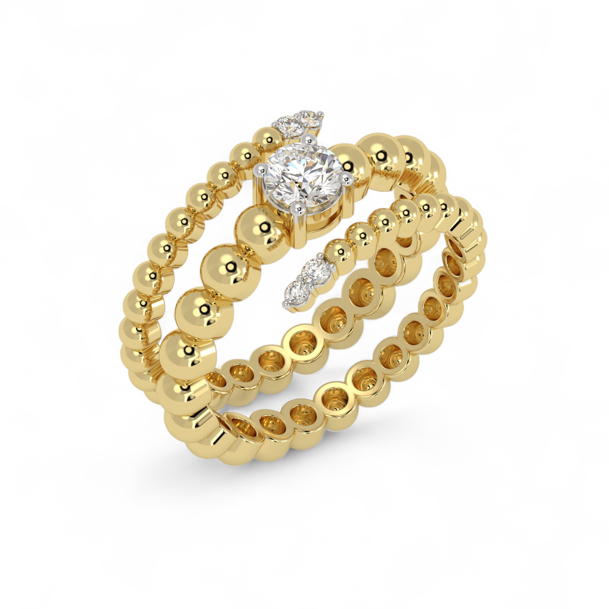 Beaded Allure Ring