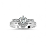 Bowtie Glow Solitaire Ring
