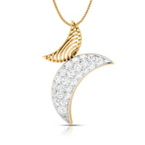 The Moon and Her Glow Diamond Pendant