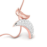 The Moon and Her Glow Diamond Pendant