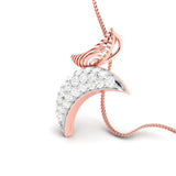 The Moon and Her Glow Diamond Pendant