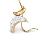 The Moon and Her Glow Diamond Pendant