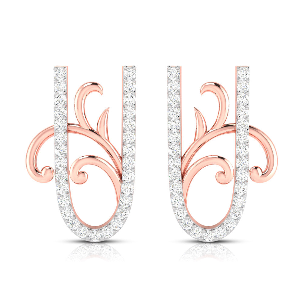 Curls of Grace Diamond Studs