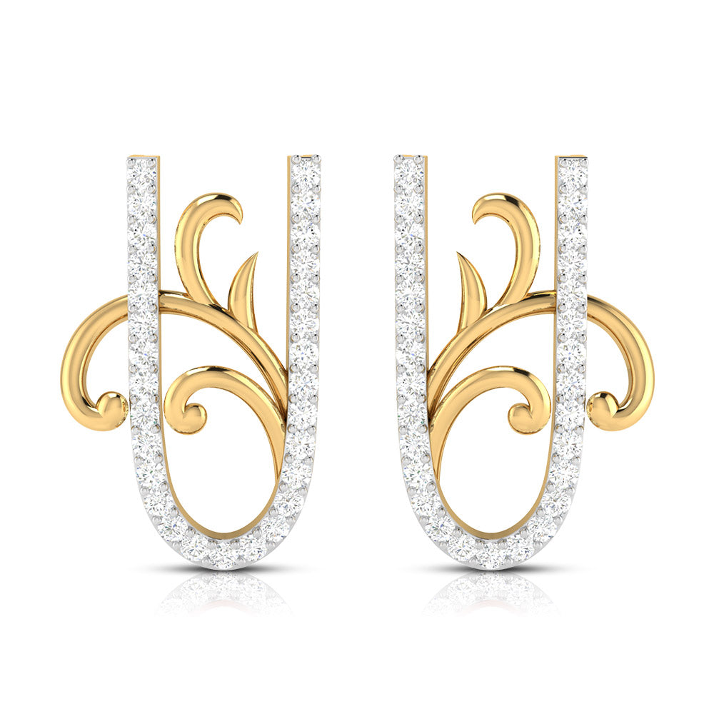 Curls of Grace Diamond Studs