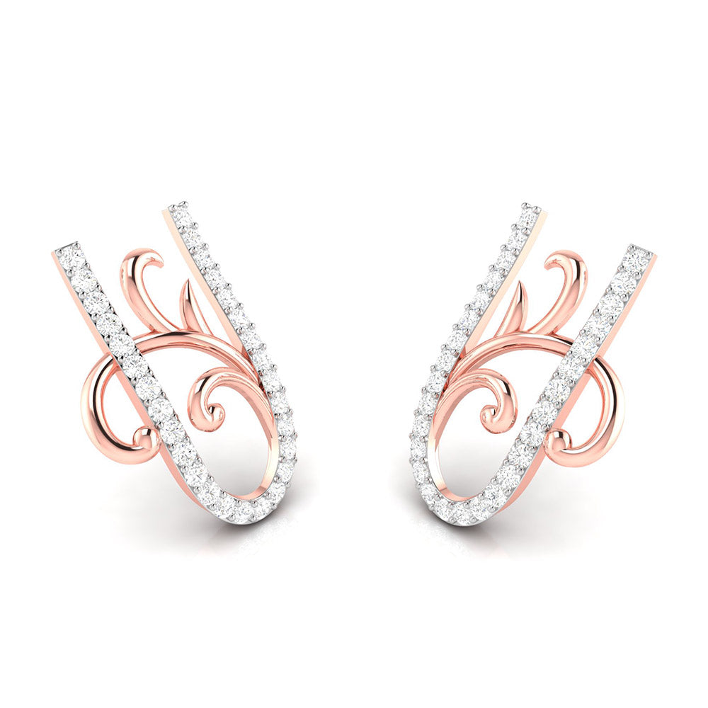 Curls of Grace Diamond Studs