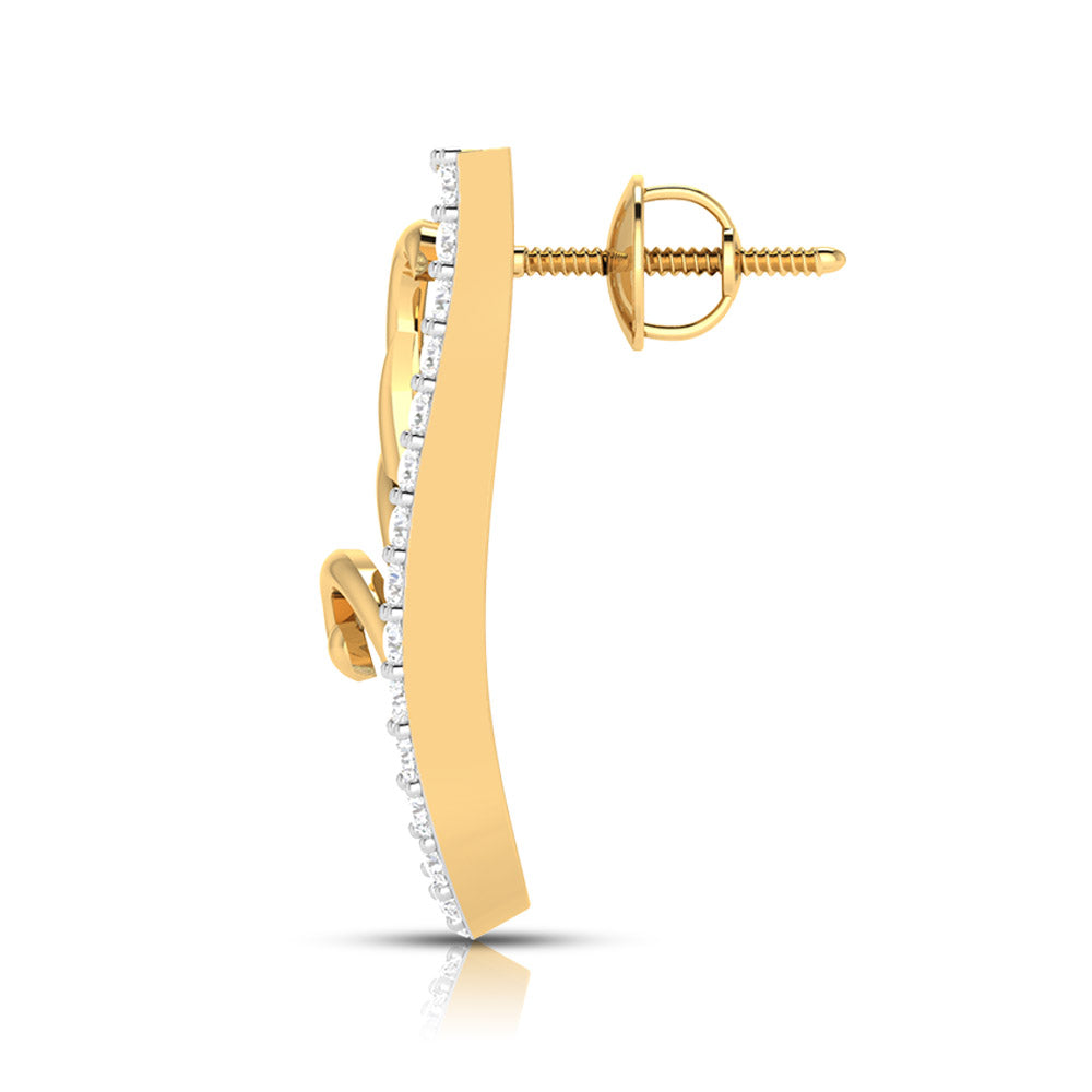 Curls of Grace Diamond Studs