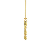 A Heart Gently Twisted Diamond Pendant