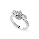 Bowtie Glow Solitaire Ring