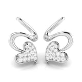 A Ribbon Around Her Heart Diamond Studs