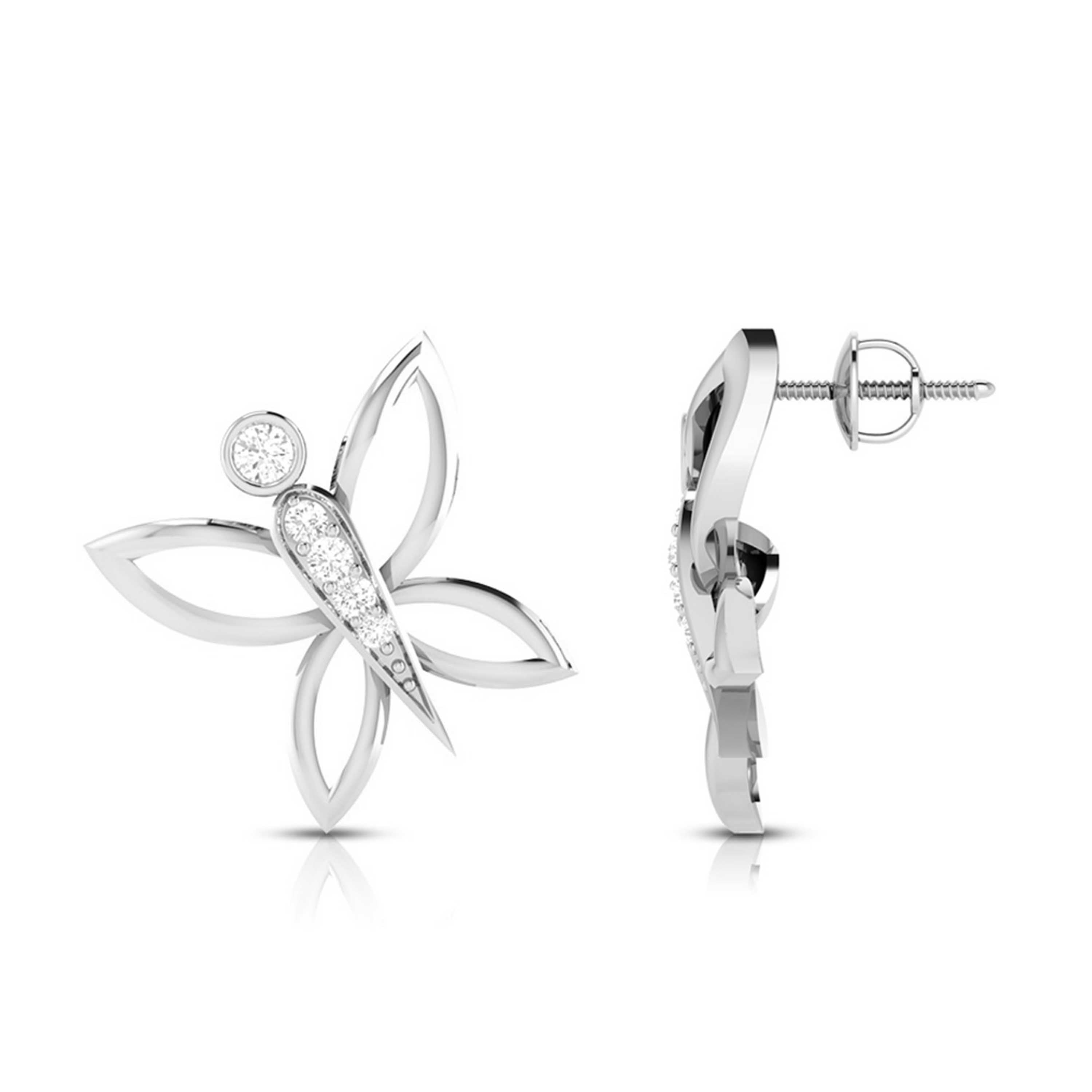 The First Flutter Diamond Studs