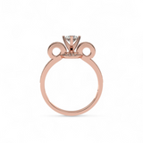 Bowtie Glow Solitaire Ring