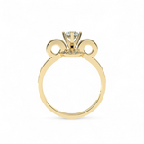 Bowtie Glow Solitaire Ring