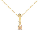 Classic Solitaire Drop Pendant