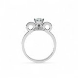 Bowtie Glow Solitaire Ring