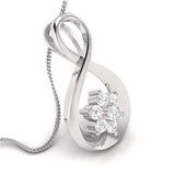 An Infinity of Small Blooms Diamond Pendant