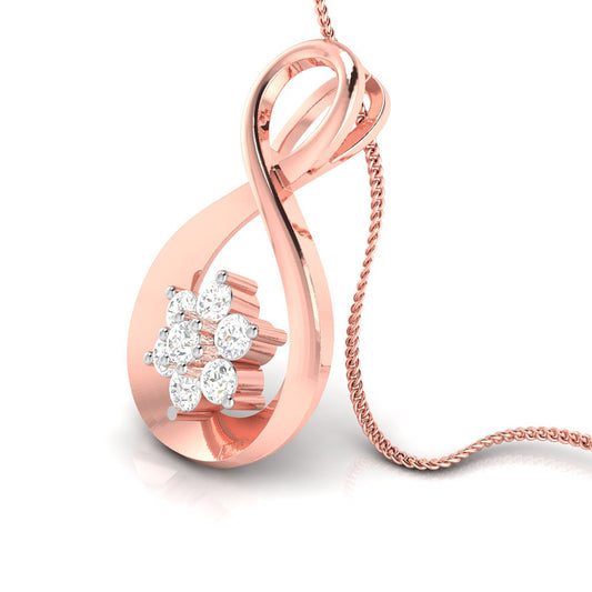 An Infinity of Small Blooms Diamond Pendant